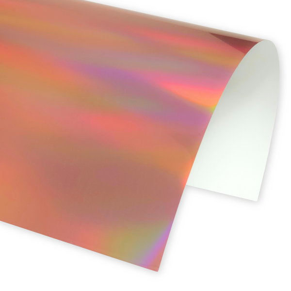 Holographic Tornasol Rose Gold - HTV (Heat Transfer Vinyl) Sheet Approx. 12"x12" - SOLO RECOGIDO/PICKUP ONLY