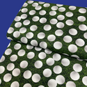 100% Cotton Print Fabric, 44/45" Wide, Golf Balls, White & Green