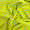 Tela Estampada de 100% Algodón 44" Rayas Finas, Lime - 1 yarda