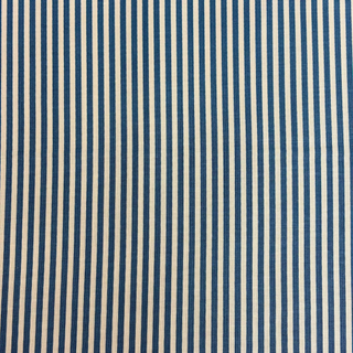 Tela Estampada de 100% Algodón 44" Rayas Finas, Coastal Blue- 1 yarda