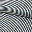 Tela Estampada de 100% Algodón 44" Rayas Finas, Coastal Blue- 1 yarda