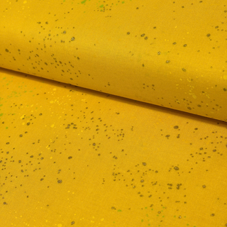 Tela Estampada de 100% Algodón 44" Speckled, Amarillo - 1 yarda