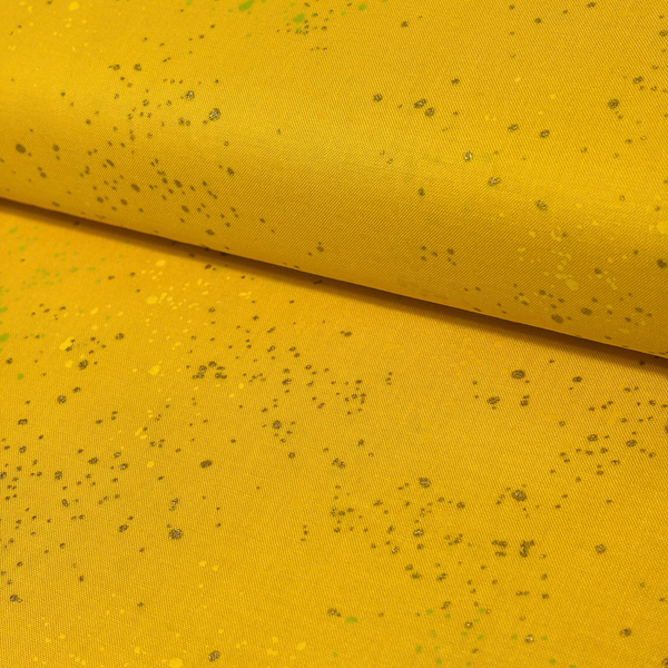 Tela Estampada de 100% Algodón 44" Speckled, Amarillo - 1 yarda