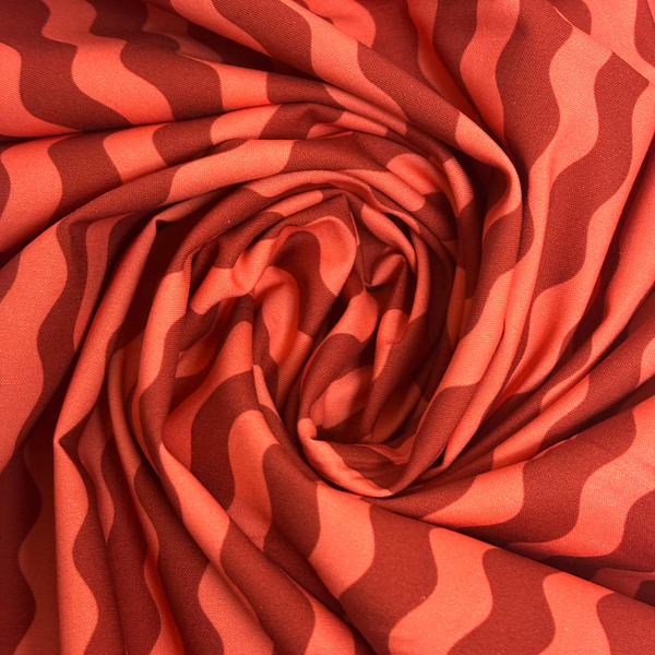 Tela Estampada de 100% Algodón 44" A Ruby + Bee Color Story, Adobe - 1 yarda