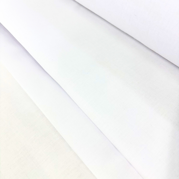 Tela Thai Etamina 45", Blanco - 1 yarda