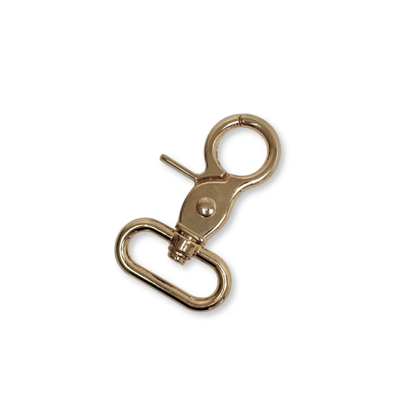 Gold Snap Hook 1", 25 mm – 2 pieces