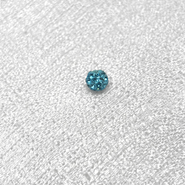 Pave Beads Baby Blue - 6mm