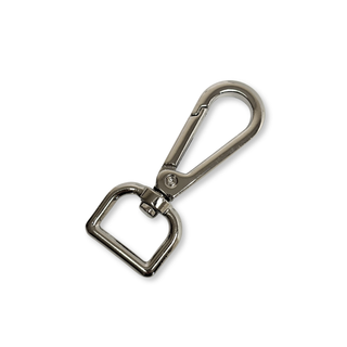 Snap Hook Silver ½", 16 mm – 2 pieces