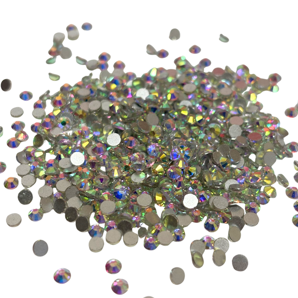 Flatbacks Rhinestones SS12, Cristal AB - 1440 piezas