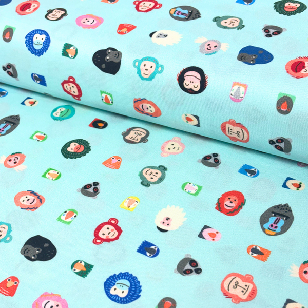 100% Cotton Printed Fabric, 44/45" Green Stripes