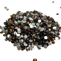 Flatbacks Rhinestones SS16, Topaz Ahumado - 1440 piezas