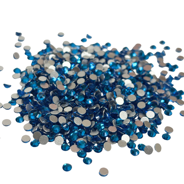 Flatbacks Rhinestones SS12, Azul Capri - 1440 piezas