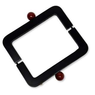 Asas para Carteras en Madera 17.5 cm, Negro – 1 pieza