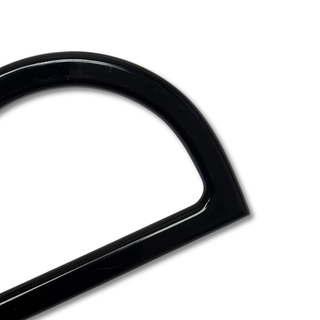 Asas para Carteras en Acrílico 12 cm, Negro – 1 par