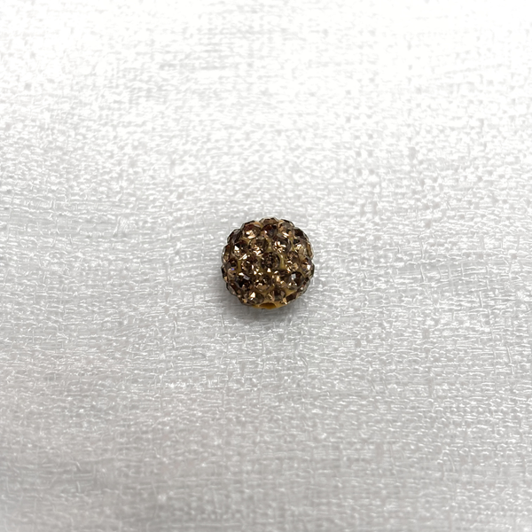 Pave Beads Champagne - 10mm