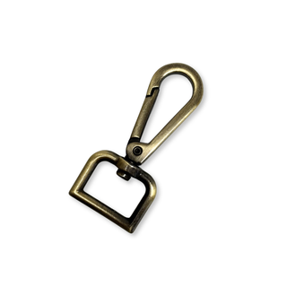 Antique Bronze Snap Hook ¾", 20mm – 2 pieces