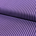 Tela Estampada de 100% Algodón 44" Rayas Finas, Eggplant - 1 yarda