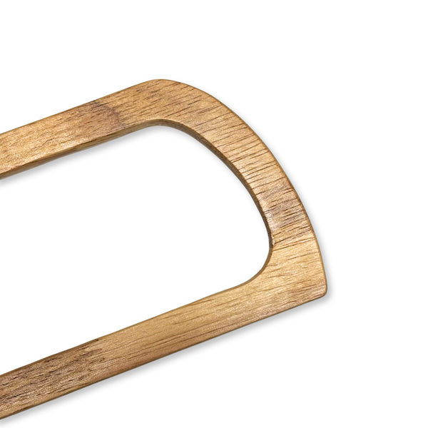Wooden Purse Handles 12.5 cm, Natural – 1 Pair