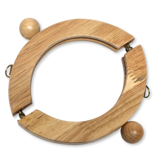 Asas para Carteras en Madera 11.5 cm, Natural – 1 pieza