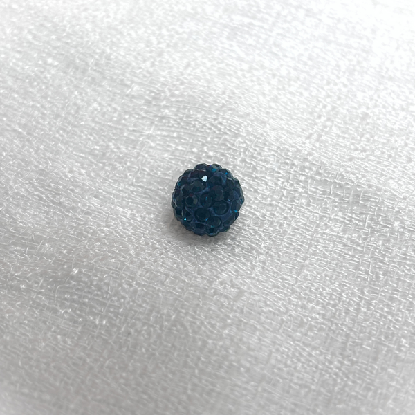 Pave Beads Azul Marino - 10mm