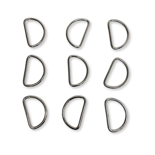 D Ring Plateado 2", 50 mm – 2 piezas