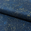 Tela Estampada de 100% Algodón 44" Speckled, Azul Marino - 1 yarda