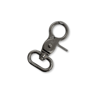 Snap Hook Silver ¾", 20 mm – 2 pieces