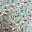 Tela Estampada de 100% Algodón 44/45" Make it Sew, Azul - 1 yarda