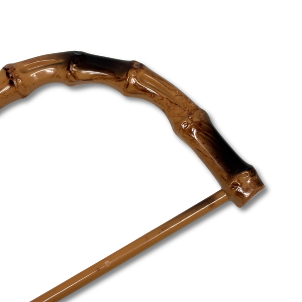 Acrylic Purse Handles 12.5 cm, Brown – 1 pair