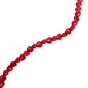 Cuentas de Turquesa Sintética en Forma de Corazón Rojo – 5mm