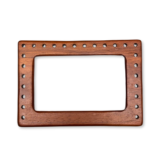 Asas para Carteras en Madera 13 cm, Marrón Rojizo – 1 par