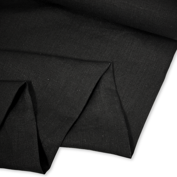 Tela Hilo 100% Estampada 58", Negro - 1 yarda