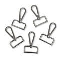Silver Snap Hook 1.25", 32mm – 2 pieces