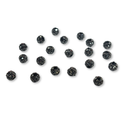 Pave Beads Gris / Negro - 6mm