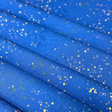 Tela Estampada de 100% Algodón 44" Speckled, Azul Royal- 1 yarda