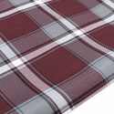 School Plaid Fabric - Grey White Burgundy, 60" Wide