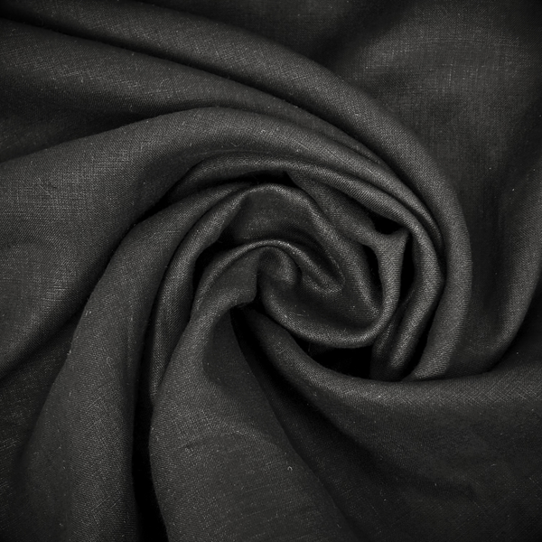 Tela Hilo 100% Estampada 58", Negro - 1 yarda