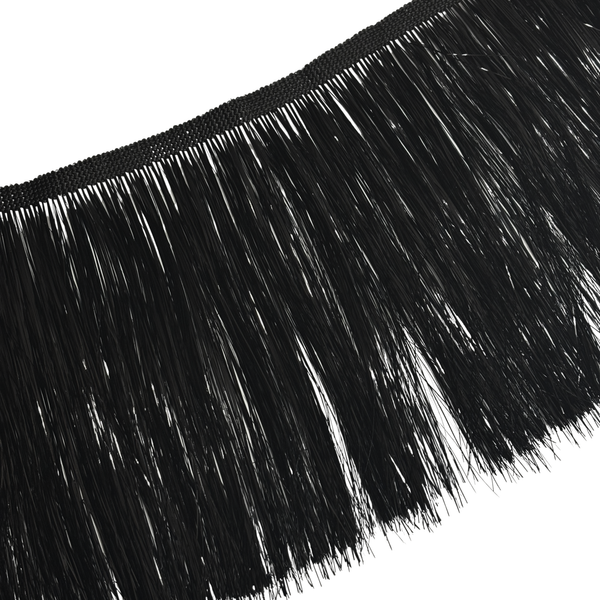 Tinsel Metálico 6", Negro - 1 yarda