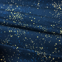 Tela Estampada de 100% Algodón 44" Speckled, Azul Marino - 1 yarda