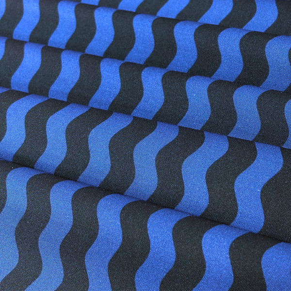 100% Cotton Print Fabric 44" A Ruby + Bee Color Story, Cobalt - 1 yard