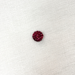 Pave Beads Fucsia - 10mm