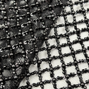 Tela Tulle de Encaje Bordada 65", Negro - 1 yarda