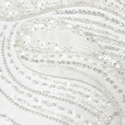 Tela Tulle de Encaje Bordada 60", Blanco - 1 yarda