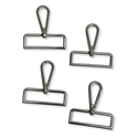 Silver Snap Hook 2", 50 mm – 2 pieces