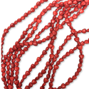 Cuentas de Turquesa Sintética en Forma de Corazón Rojo – 5mm