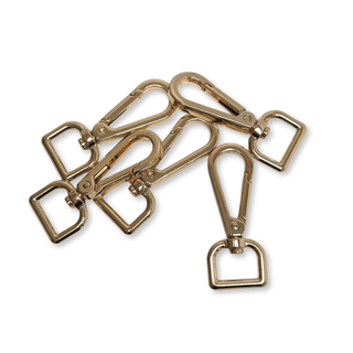 Golden Snap Hook ½", 16 mm – 2 pieces