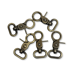 Snap Hook Antique Copper ¾", 20mm – 2 pieces