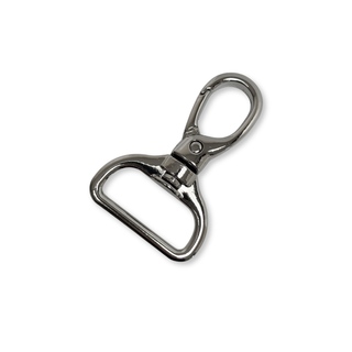 Silver Snap Hook 1", 25 mm – 2 pieces