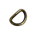 Antique Bronze D Ring 1", 25 mm – 4 pieces