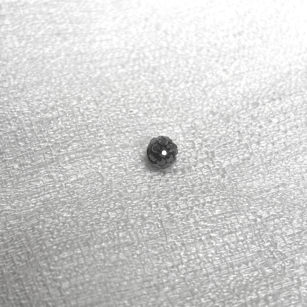 Pave Beads Gris / Negro - 6mm
